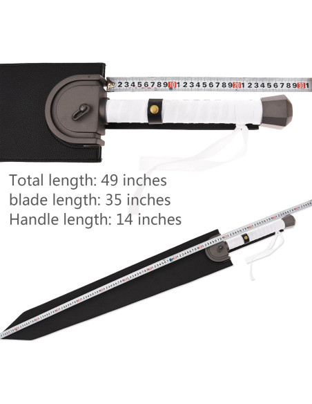 Espada Cazador de Dragones ZIQING 124.46 cm Acero Inoxidable