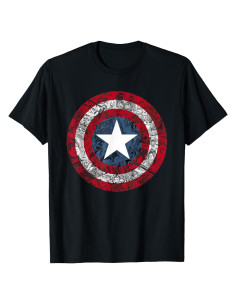Camiseta de Cómic Capitán América Marvel Unisex Niño