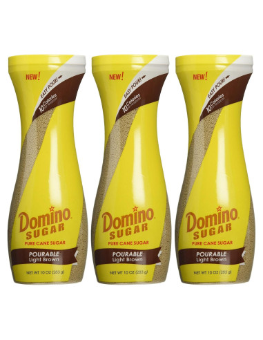 Azúcar Moreno Domino 850g Fácil de Verter - Paquete de 3
