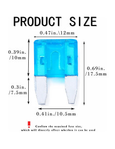 Paquete de 100 Fusibles Automáticos 15A JESUNK para Coche 2
