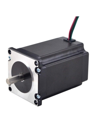 Motor Paso a Paso Nema 23 STEPPERONLINE 2.4Nm 4A Eje 8mm