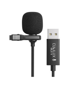 Micrófono Lavalier USB Cubilux E03-24 Unidireccional 1.22m