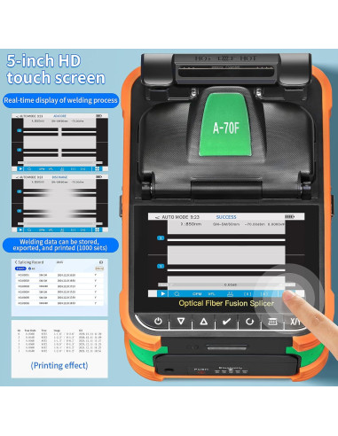 Empalmador de Fibra Óptica BAOSHLA 70-F con Pantalla Táctil
