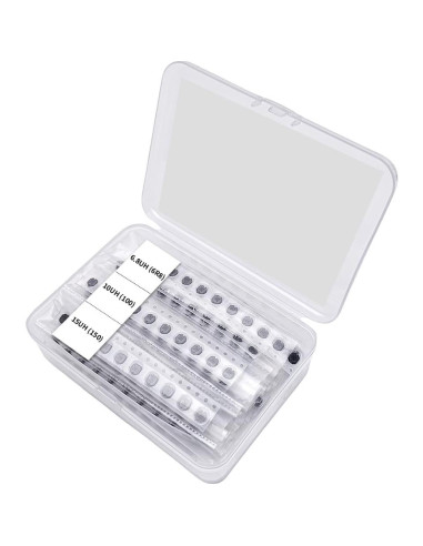 Kit 200 Pcs Inductores SMD VANXY 1UH a 2.2MH 4.5x4mm