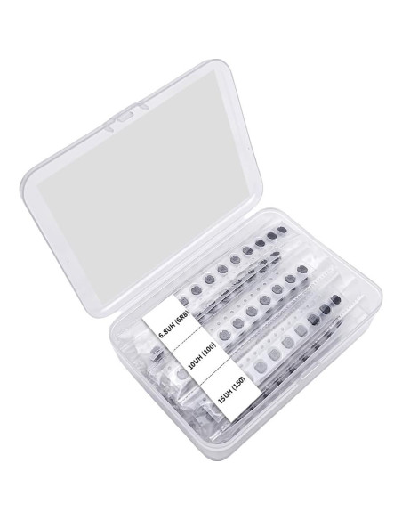 Kit 200 Pcs Inductores SMD VANXY 1UH a 2.2MH 4.5x4mm