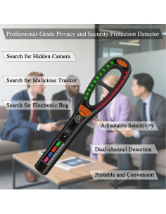Detector de cámaras ocultas KAXYUYA 007PRO, protección privacidad 2