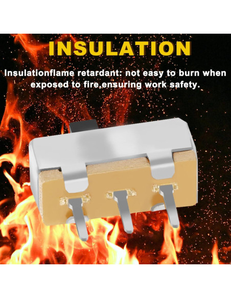 50PCS Interruptores Deslizantes Mini Micro SPDT 3mm DC 50V 0.5A