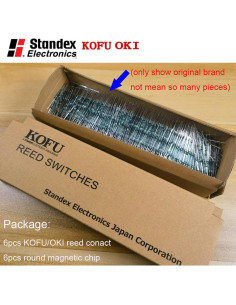 Interruptor Reed KOFU OKI 6pcs Normalmente Abierto 14mm 2