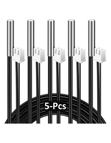 Sensor de Temperatura AOHIEDI B3950 NTC 10k Impermeable 5PCS