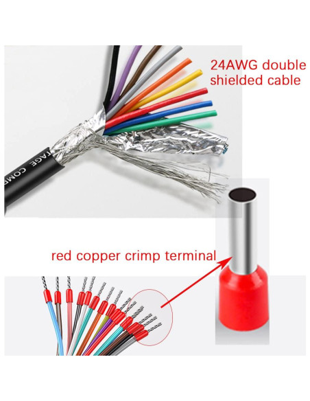 Conector hembra DB9 sin soldadura ANMBEST 1.5m 26AWG