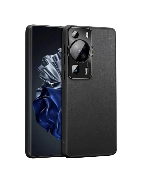 Funda Huawei P60 PRO Luhuanx Cuero Negro Ultra Delgada