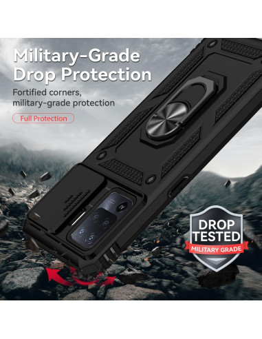 Funda Oppo A94 4G/Reno5 Lite/F19 Pro con soporte 360 Negro