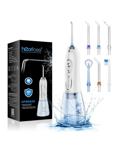 Irrigador Dental Portátil H2ofloss HF-6 5 Modos IPX7 300ml