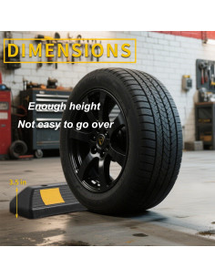 Tope de Estacionamiento Vacallity PS02 - Caucho 2 Pcs 8.89 cm 2