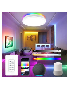 Luz de Techo LED Empotrada RGB Greenbell 30cm Regulable