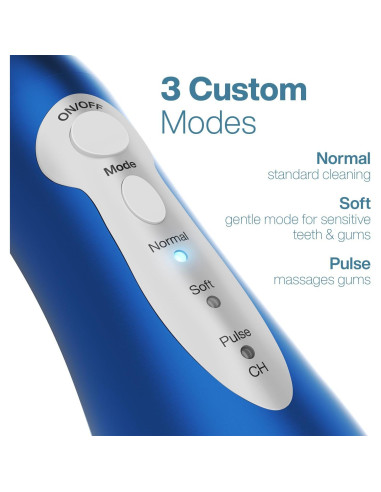 Irrigador de Agua AquaSonic ASFLOSBLU Recargable Inalámbrico