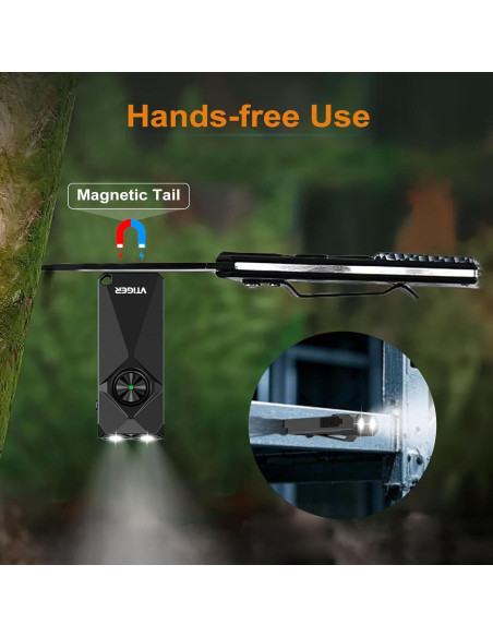 Linterna LED VTIGER K1 800 Lúmenes Recargable Compacta