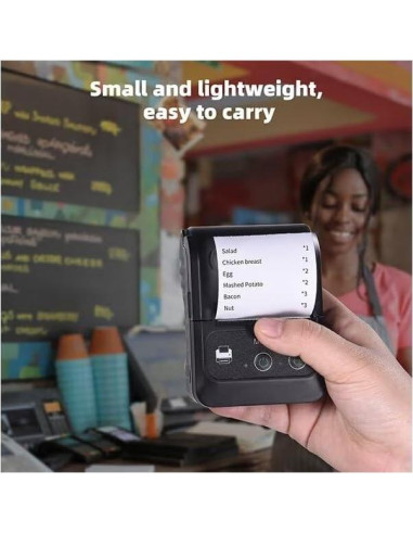 Impresora Térmica Bluetooth 58mm GZGYNADAST PT280 Portátil
