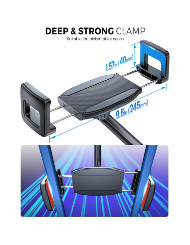 Abrazadera Universal para Tableta eSamcore 6-12.9" Ajustable