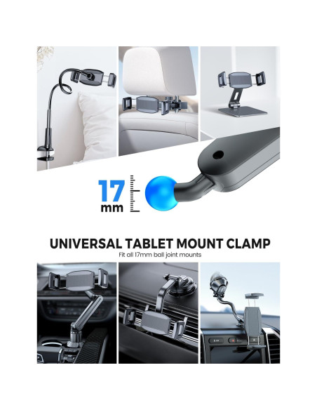 Abrazadera Universal para Tableta eSamcore 6-12.9" Ajustable