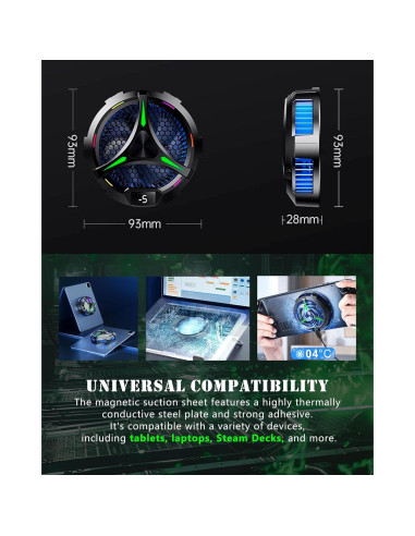 Enfriador Magnético ACEDAYS para iPad y Tabletas 20W