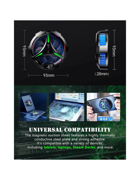 Enfriador Magnético ACEDAYS para iPad y Tabletas 20W