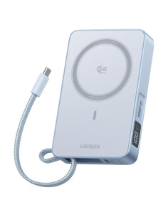 Batería Externa UGREEN 10,000mAh Carga Inalámbrica Qi2 25W