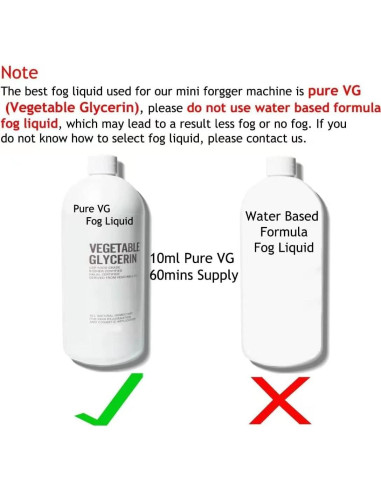 Mini Máquina de Niebla WHATAVAL con Control Remoto 10ml