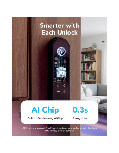 Cerradura Inteligente Biométrica Blusafe Apollo - Control Remoto