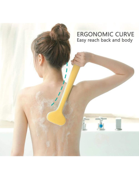 Cepillo de Cuerpo GREENRAIN con Mango Largo y Cerdas Suaves Cepillo de Cuerpo GREENRAIN con Mango Largo y Cerdas Suaves