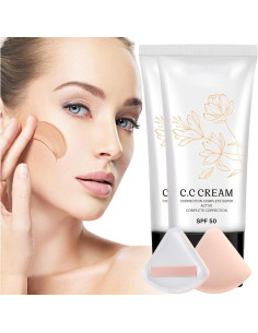 Crema CC Coreana SPF 50 para Piel Madura - Hidratante 2 Unidades 2