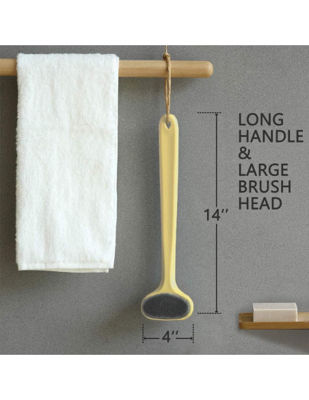 Cepillo de Cuerpo GREENRAIN con Mango Largo y Cerdas Suaves Cepillo de Cuerpo GREENRAIN con Mango Largo y Cerdas Suaves