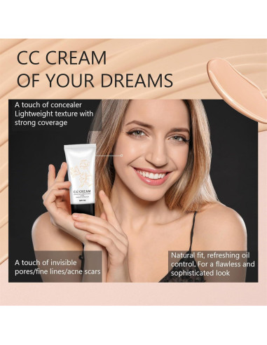 Crema CC Coreana SPF 50 para Piel Madura - Hidratante 2 Unidades