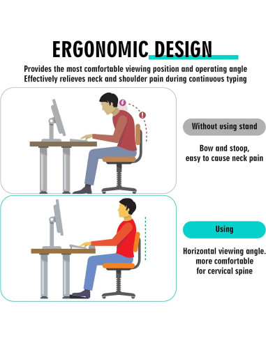 Soporte de Teclado YUXIANLB Ajustable 2 Piezas Negro
