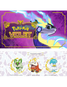 Pokémon Violeta Nintendo Switch + 8 Thumb Grips + Soporte 24 Tarjetas 2