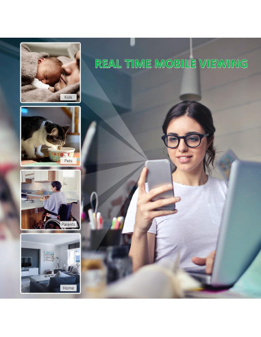 Mini Cámara Espía Oculta Shalapovar 1080P Wi-Fi para Vigilancia