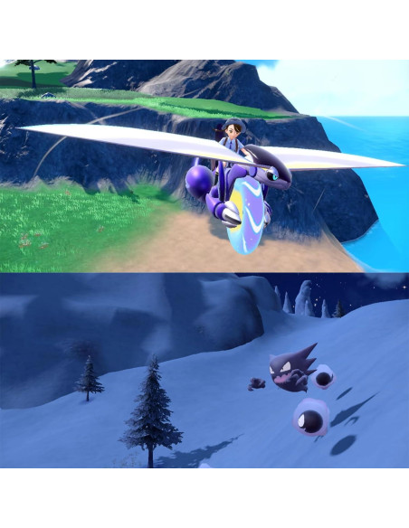 Pokémon Violeta Nintendo Switch + 8 Thumb Grips + Soporte 24 Tarjetas