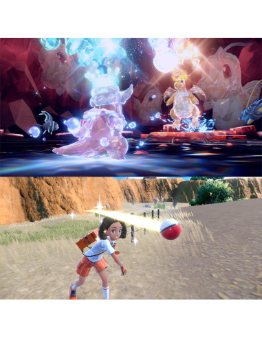 Pokémon Violeta Nintendo Switch + 8 Thumb Grips + Soporte 24 Tarjetas