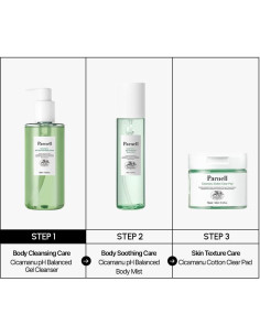 Set Cuidado de Piel Cicamanu: Gel de Ducha, Bruma y Almohadilla 2