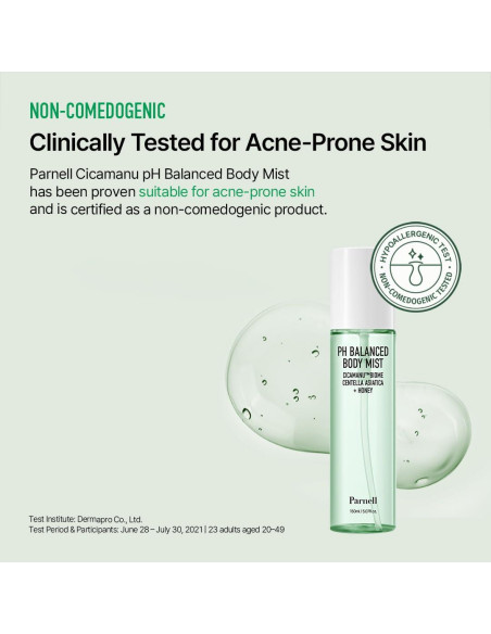 Mist Corporal Parnell 150ml - Centella Asiática y Ácido Hialurónico