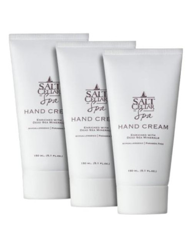 Crema de Manos Salt Cellar Spa 5.1 FL oz Paquete de 3 Hidratante