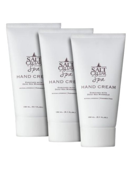 Crema de Manos Salt Cellar Spa 5.1 FL oz Paquete de 3 Hidratante