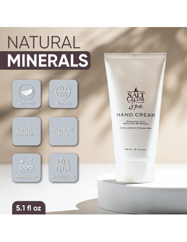 Crema de Manos Salt Cellar Spa 5.1 FL oz Paquete de 3 Hidratante