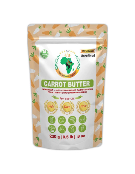 Mantequilla de Zanahoria Cruda Africanada 230g Orgánica Pura