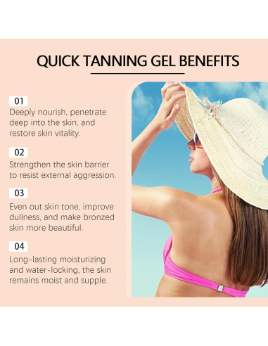 Gel Bronceador Acelerador de Melanina YunNing 200ml