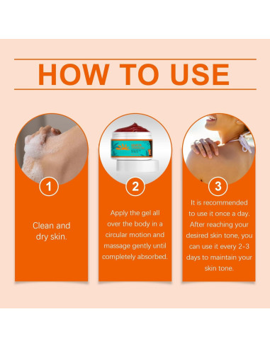 Gel Bronceador Acelerador de Melanina YunNing 200ml