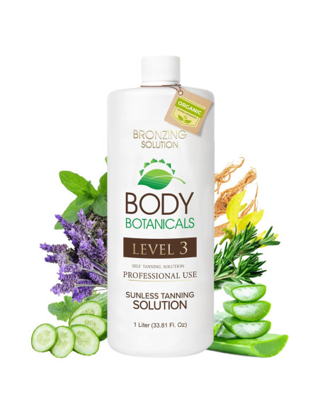 Bronceado sin sol Body Botanicals 1L con 12% DHA orgánico
