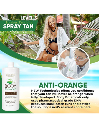 Bronceado sin sol Body Botanicals 1L con 12% DHA orgánico