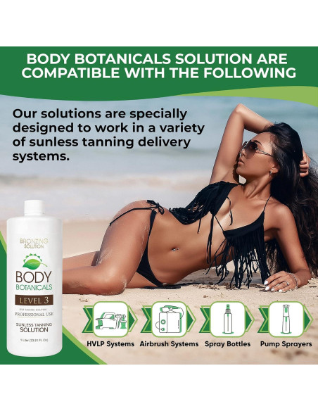 Bronceado sin sol Body Botanicals 1L con 12% DHA orgánico