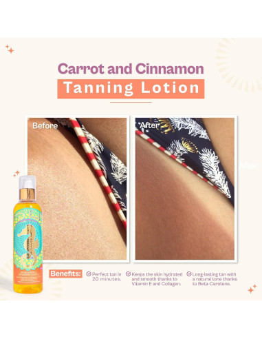 Aceite bronceador D'Luchi zanahoria SPF 4 239.6 ml